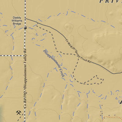 Dawson Draw, Colorado 7.5 Minute Topographic Map - Color Hillshade Preview 2