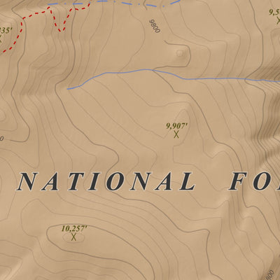 Archuleta Creek, Colorado 7.5 Minute Topographic Map - Color Hillshade Preview 2