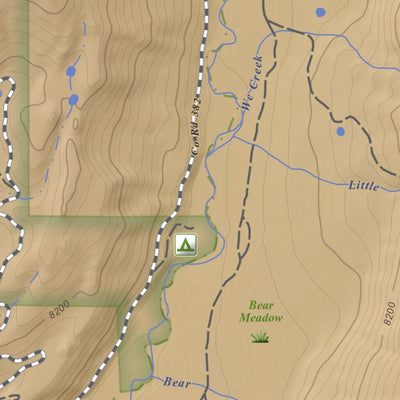 Chama Peak, Colorado 7.5 Minute Topographic Map - Color Hillshade Preview 2