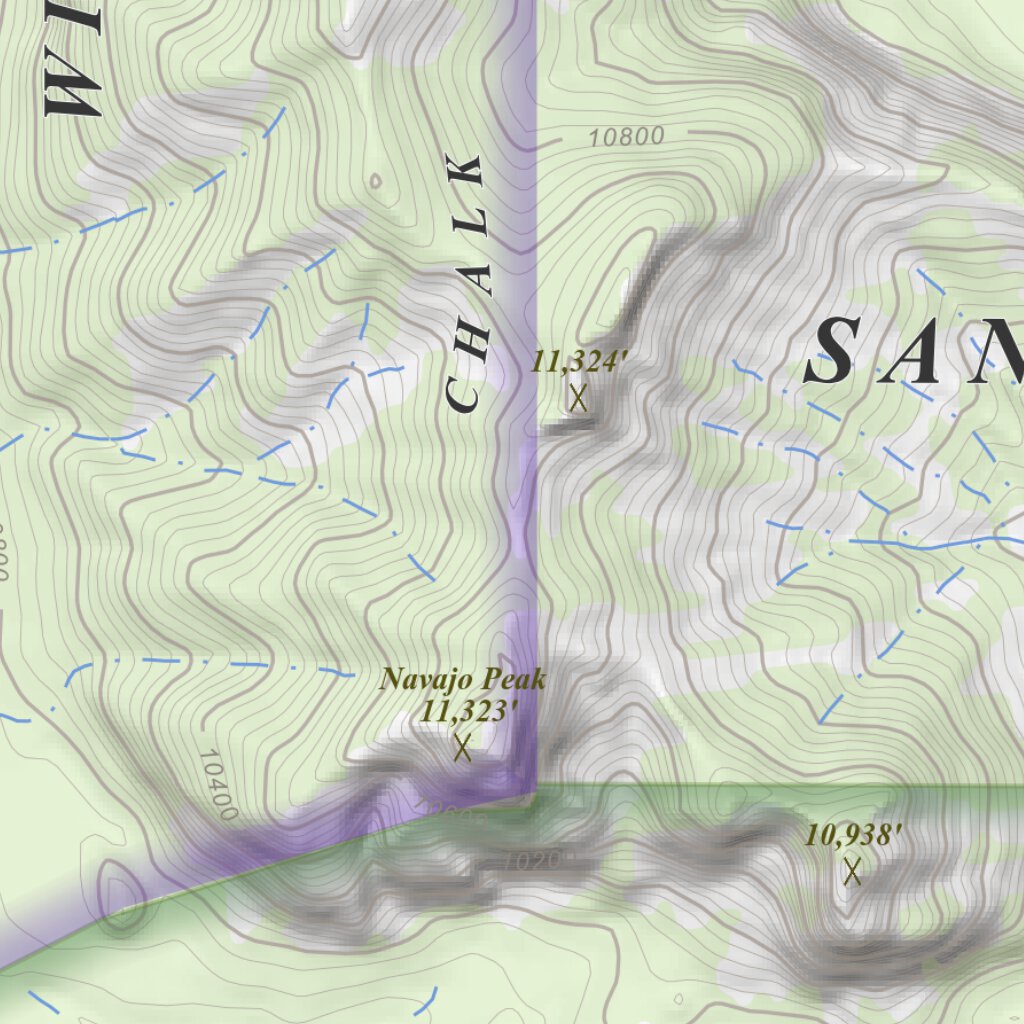 Chama Peak, Colorado 7.5 Minute Topographic Map by Apogee Mapping, Inc ...