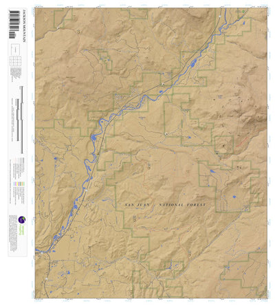 Jackson Mountain, Colorado 7.5 Minute Topographic Map - Color Hillshade Preview 1
