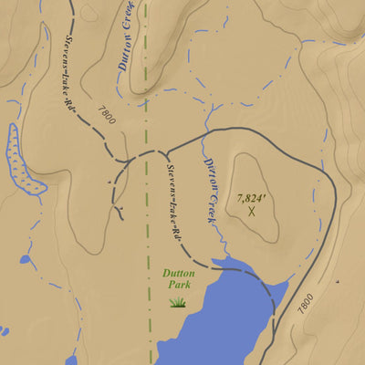 Pagosa Springs, Colorado 7.5 Minute Topographic Map - Color Hillshade Preview 2