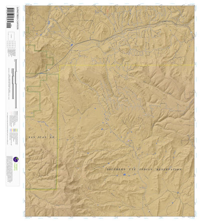 Lonetree Canyon, Colorado 7.5 Minute Topographic Map - Color Hillshade Preview 1