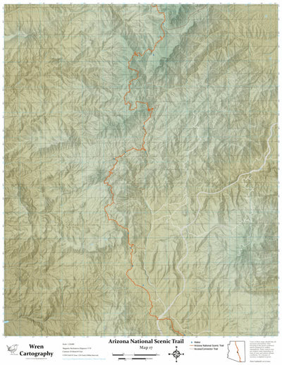 Arizona Trail - Map 17 Preview 1