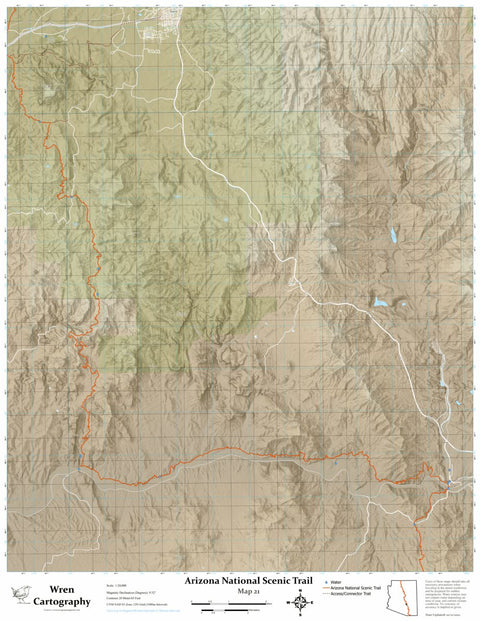 Arizona Trail - Map 21 Preview 1