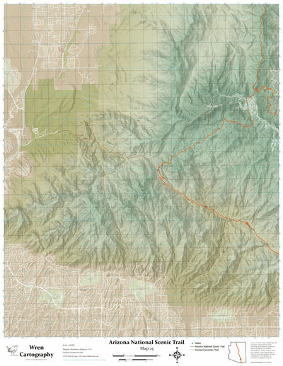 Arizona Trail - Map 25 Preview 1