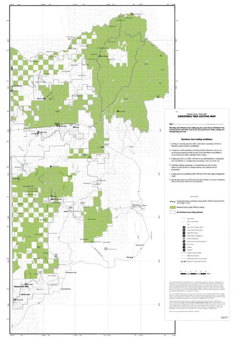 2022 Shasta Zone Christmas Tree Map (east) Preview 1