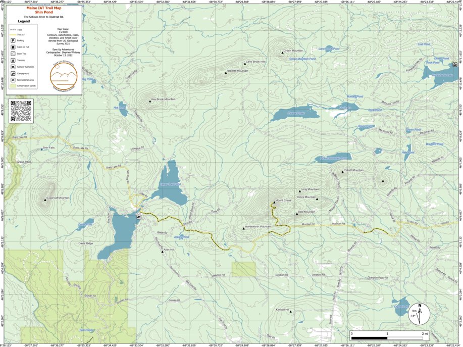 ME IAT Section 3: Shin Pond Map by Eyes Up Adventures | Avenza Maps