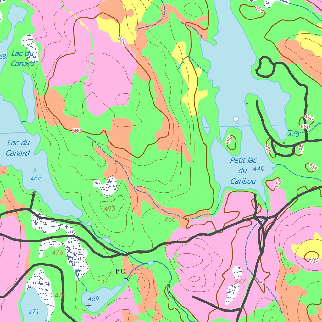 LAC BONHOMME Map by GPS Quebec inc. | Avenza Maps