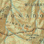 Coronado National Forest Quadrangle: WEBB PEAK Preview 3