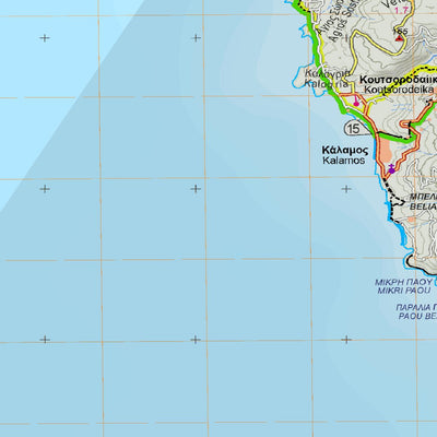 South Pelion, Central Greece [Hiking Map 1:45.000] Preview 2