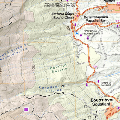 Taygetos North, Peloponnese [Hiking Map 1:25.000] Preview 3
