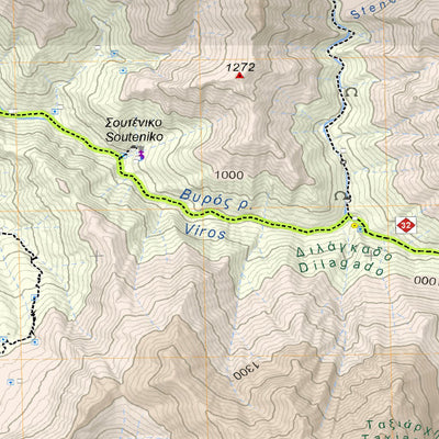 Taygetos Main, Peloponnese [Hiking Map 1:25.000] Preview 3