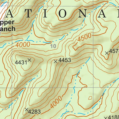 Tonto National Forest Quadrangle: COOKS MESA Preview 2