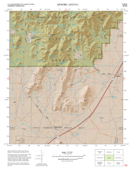 Coronado National Forest Quadrangle: APACHE Preview 1