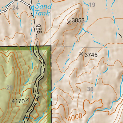 Coronado National Forest Quadrangle: SHINGLE MILL MOUNTAIN Preview 2