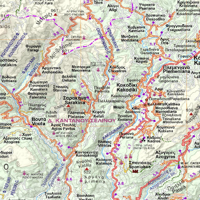 Chania, Western Crete [Road Map 1:100.000] Preview 3