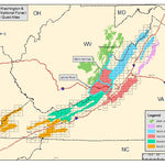 George Washington & Jefferson Natl Forest Atlas Central Zone; James River/Warm Springs Districts Preview 1