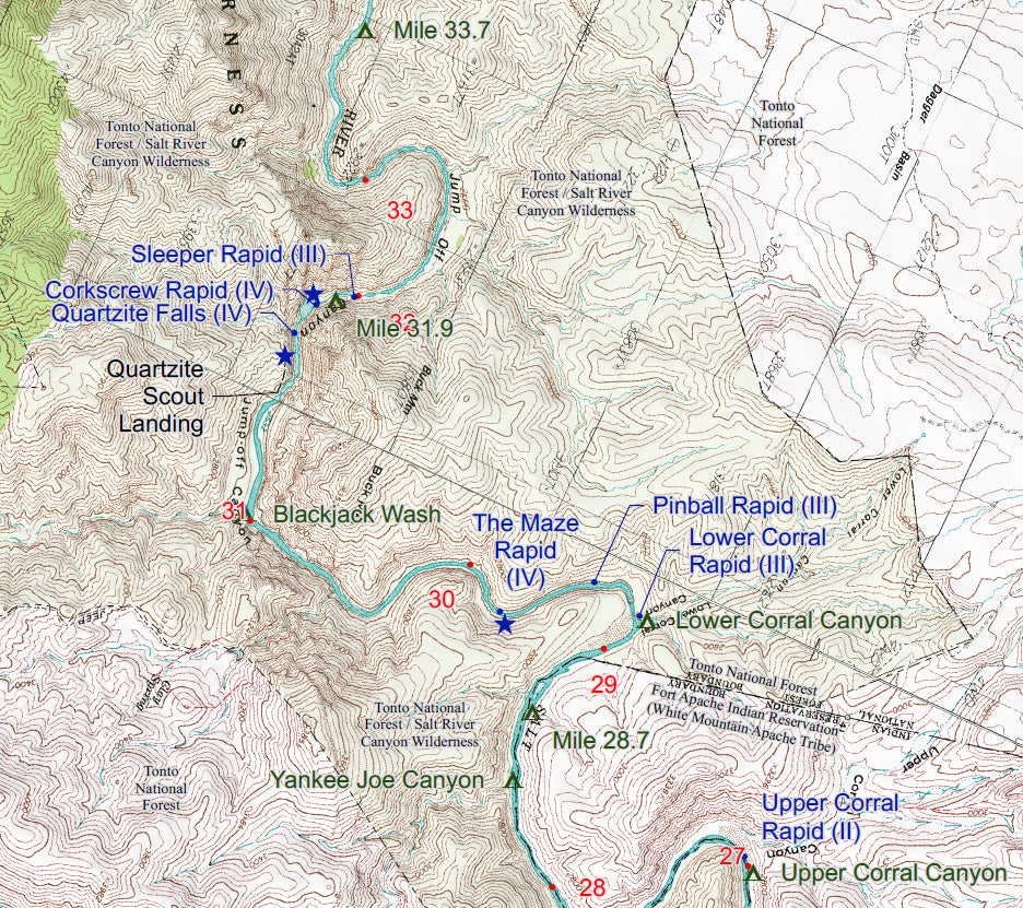 RiverMaps - Upper Salt River, Arizona (2 maps) Map by RiverMaps, LLC ...