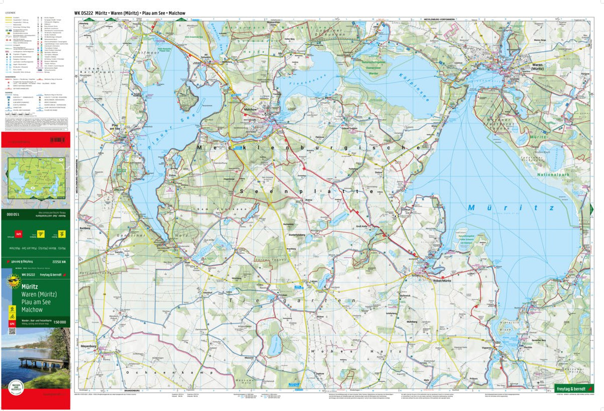 Müritz Map by Freytag-Berndt & Artaria KG | Avenza Maps