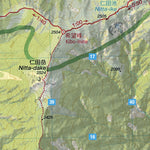 Tekari-dake 光岳 Hiking Map (Chubu, Japan) 1:25,000 Preview 2