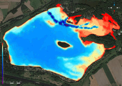 Jezioro Dzierżno Małe. Mapa głębokości Preview 1