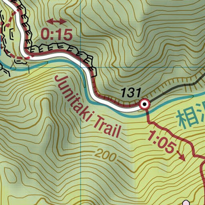 Kyo-ga-kura-san 経ヶ蔵山 Hiking Map (Tohoku, Japan) 1:15,000 Preview 2