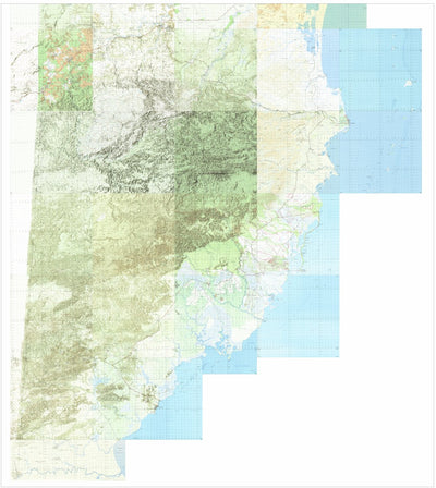 Belize South Topographic Map Preview 1
