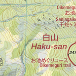 Haku-san 白山 Hiking Map (Chubu, Japan) 1:25,000 Preview 2