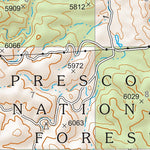 Prescott National Forest Quadrangle: TURKEY CANYON Preview 2