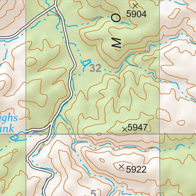 Prescott National Forest Quadrangle: TURKEY CANYON Preview 3