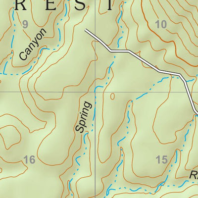 Prescott National Forest Quadrangle: ARNOLD MESA Preview 2