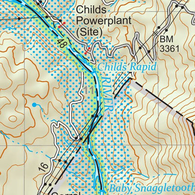 Prescott National Forest Quadrangle: VERDE HOT SPRINGS Preview 3