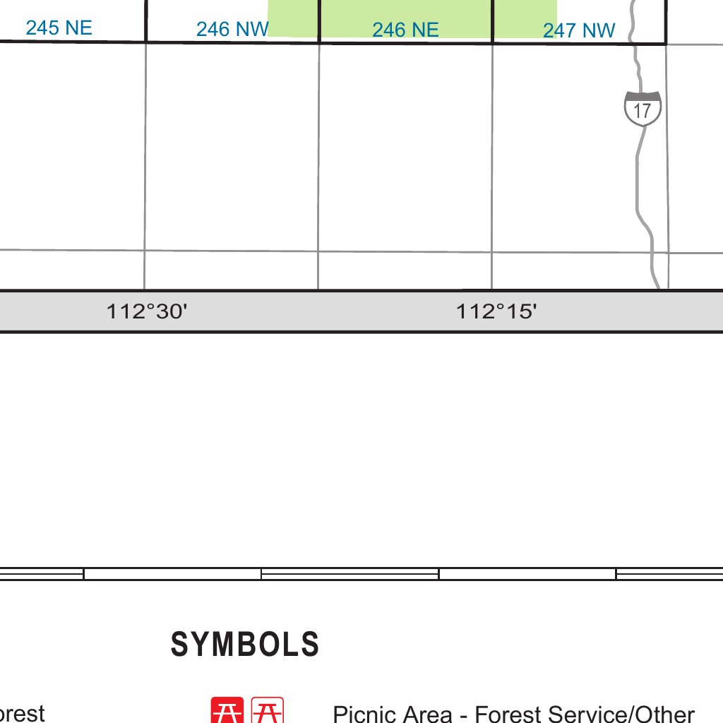 Prescott National Forest Quadrangle Map Index by US Forest Service R3 ...