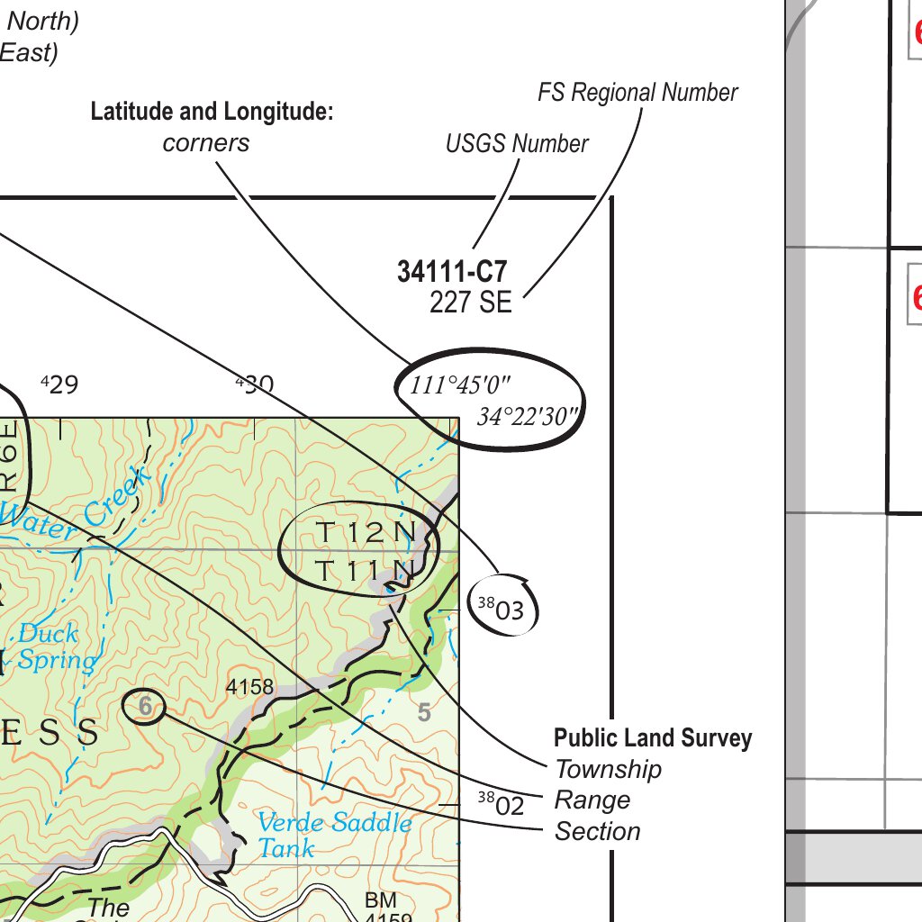 Prescott National Forest Quadrangle Map Index by US Forest Service R3 ...