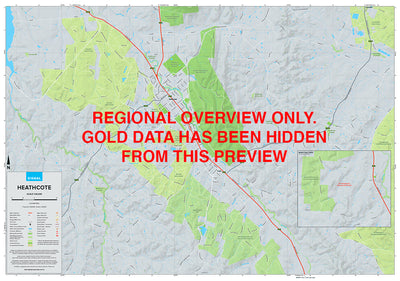 Heathcote - Gold Prospecting Map Preview 1