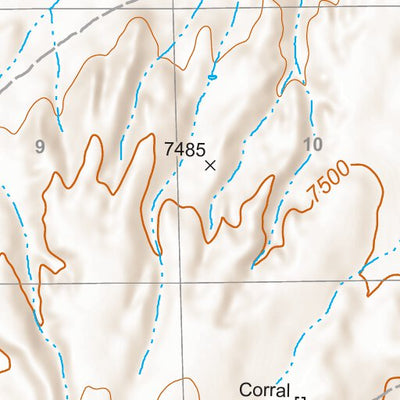 Gila National Forest Quadrangle Map: pg 04 Ponderosa Tank Preview 3