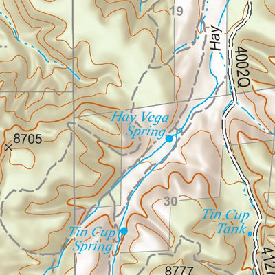 Gila National Forest Quadrangle Map: pg 09 Jones Canyon Preview 3