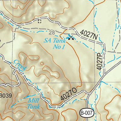 Gila National Forest Quadrangle Map: pg 17 Underwood Lake Preview 2
