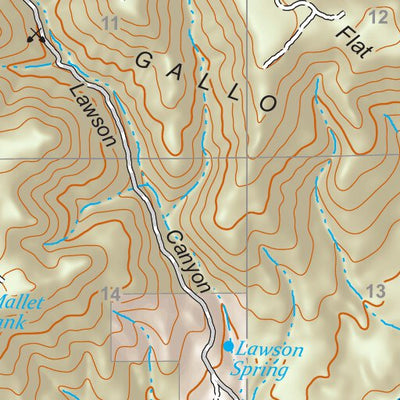 Gila National Forest Quadrangle Map: pg 11 Gallo Mountain West Preview 2