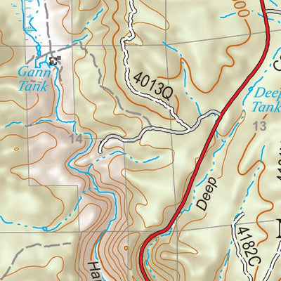 Gila National Forest Quadrangle Map: pg 19 Queens Head Preview 3