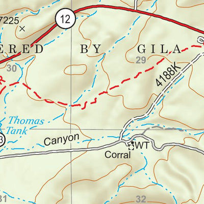 Gila National Forest Quadrangle Map: pg 21 Tularosa Canyon Preview 2