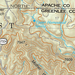 Gila National Forest Quadrangle Map: pg 24 Luna Lake Preview 3