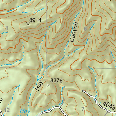 Gila National Forest Quadrangle Map: pg 47 Pitchfork Canyon Preview 2