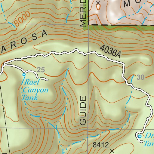 Gila National Forest Quadrangle Map: pg 30 Rael Spring by US Forest ...