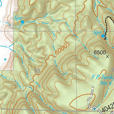Gila National Forest Quadrangle Map: pg 33 Reserve Preview 3