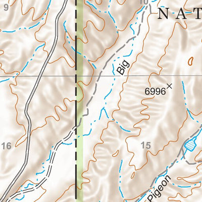 Gila National Forest Quadrangle Map: pg 41 Dusty Preview 3