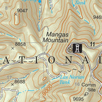 Gila National Forest Quadrangle Map: pg 14 Magnas Mountain Preview 2