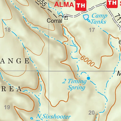 Gila National Forest Quadrangle Map: pg 54 Alma Mesa Preview 2