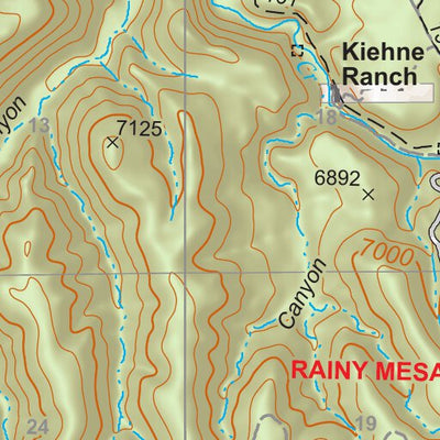 Gila National Forest Quadrangle Map: pg 45 Sign Camp Mountain Preview 3